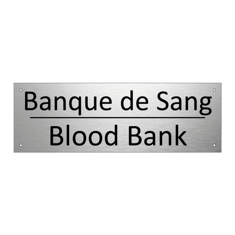 Banque de Sang - Blood Bank