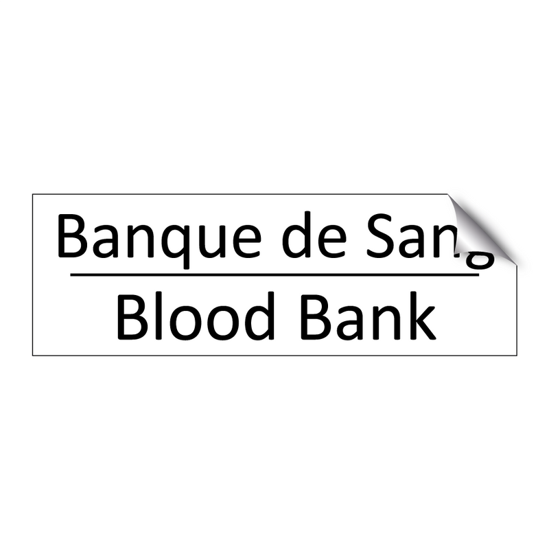 Banque de Sang - Blood Bank