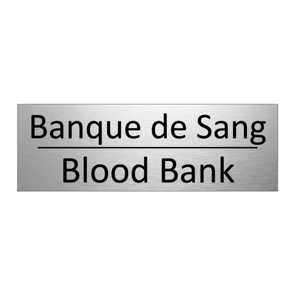 Banque de Sang - Blood Bank