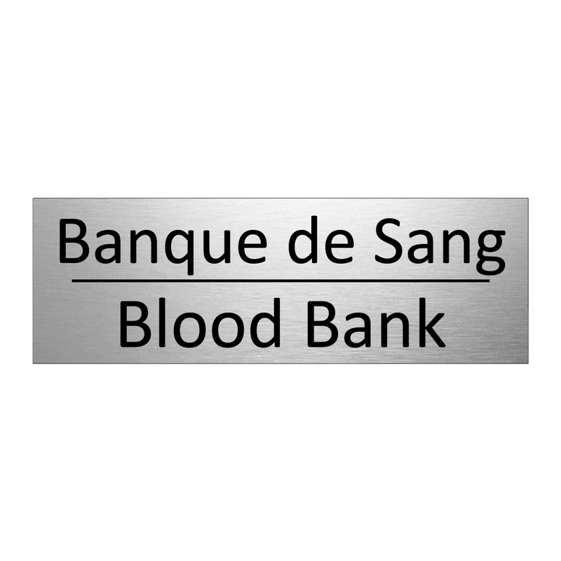 Banque de Sang - Blood Bank