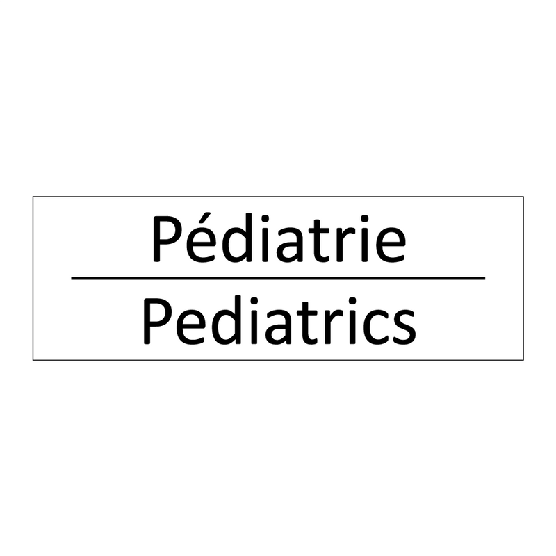 Pédiatrie - Pediatrics