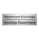 Département d'Oncologie - Oncology Department