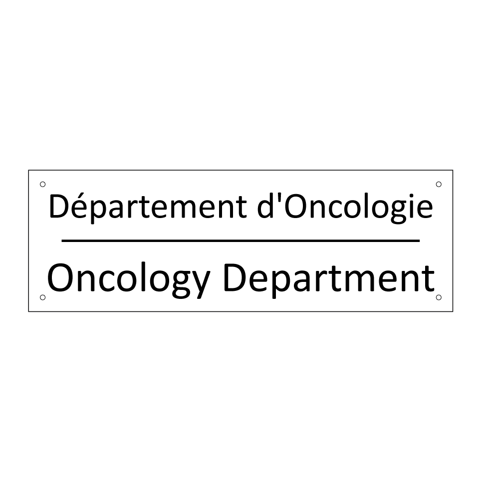 Département d'Oncologie - Oncology Department