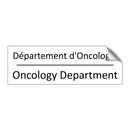 Département d'Oncologie - Oncology Department