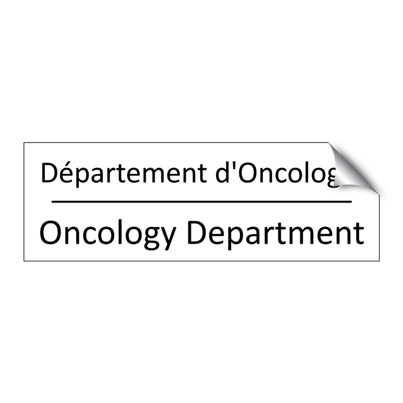 Département d'Oncologie - Oncology Department