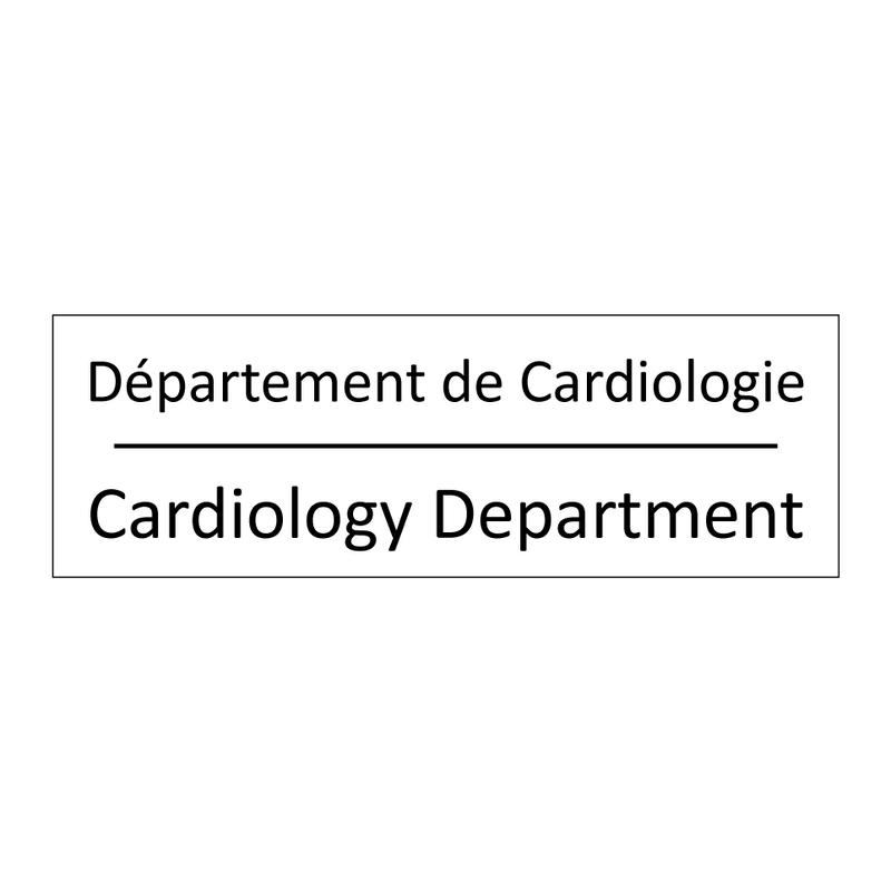 Département de Cardiologie - Cardiology Department