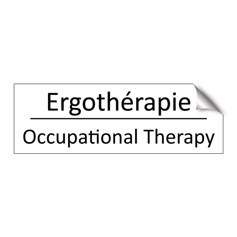 Ergothérapie - Occupational Therapy