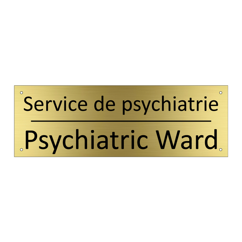Service de psychiatrie - Psychiatric Ward