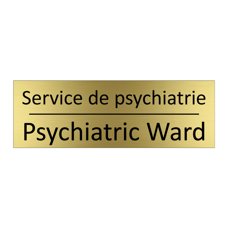 Service de psychiatrie - Psychiatric Ward