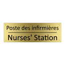 Poste des infirmières - Nurses' Station