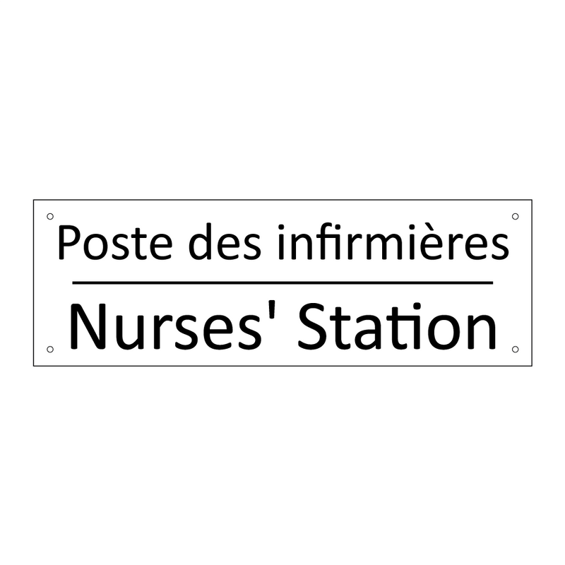 Poste des infirmières - Nurses' Station