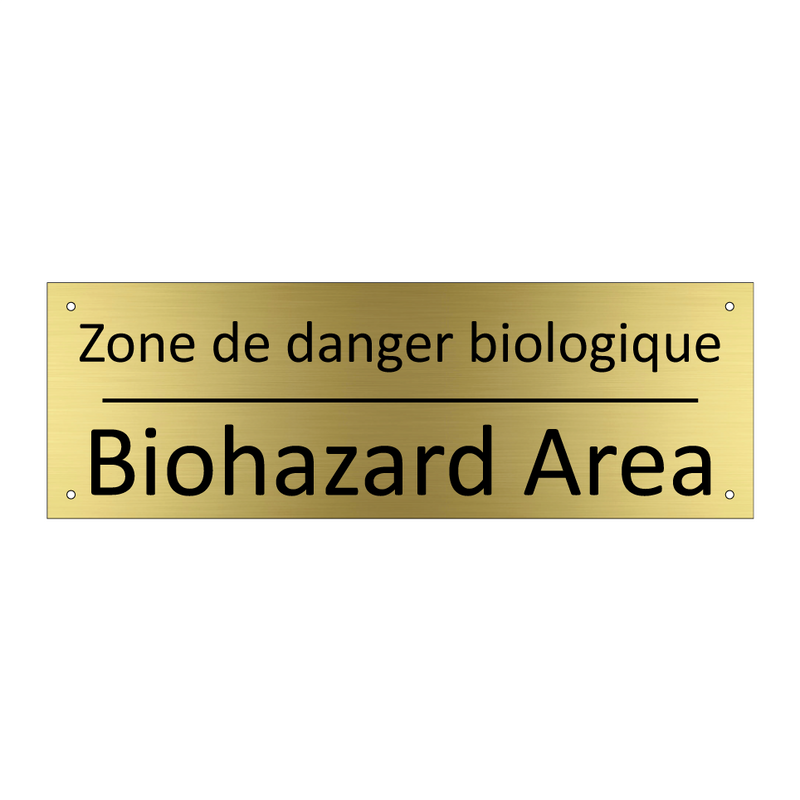 Zone de danger biologique - Biohazard Area
