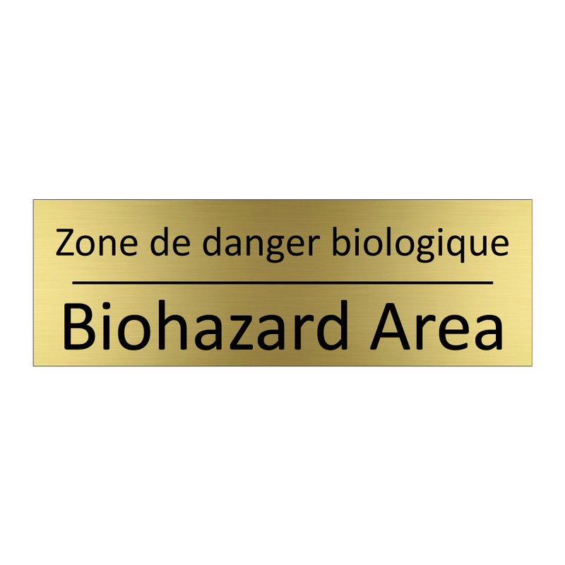Zone de danger biologique - Biohazard Area