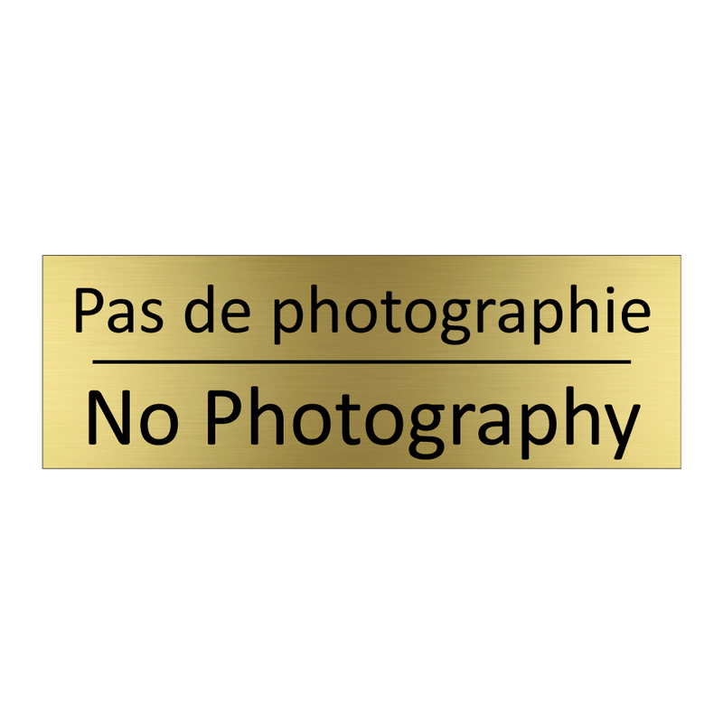 Pas de photographie - No Photography