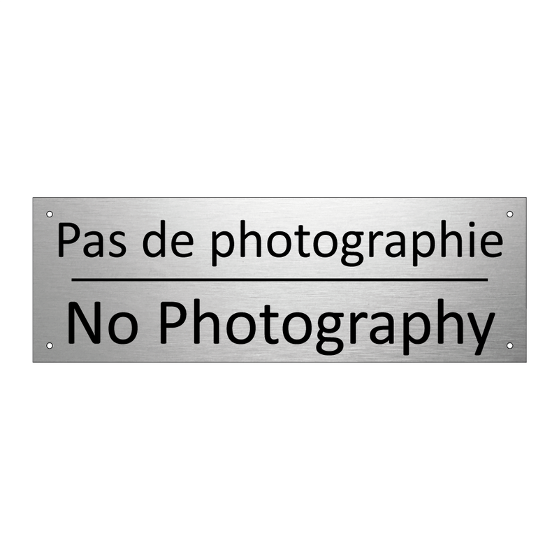 Pas de photographie - No Photography