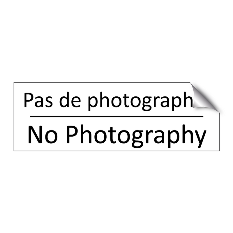 Pas de photographie - No Photography