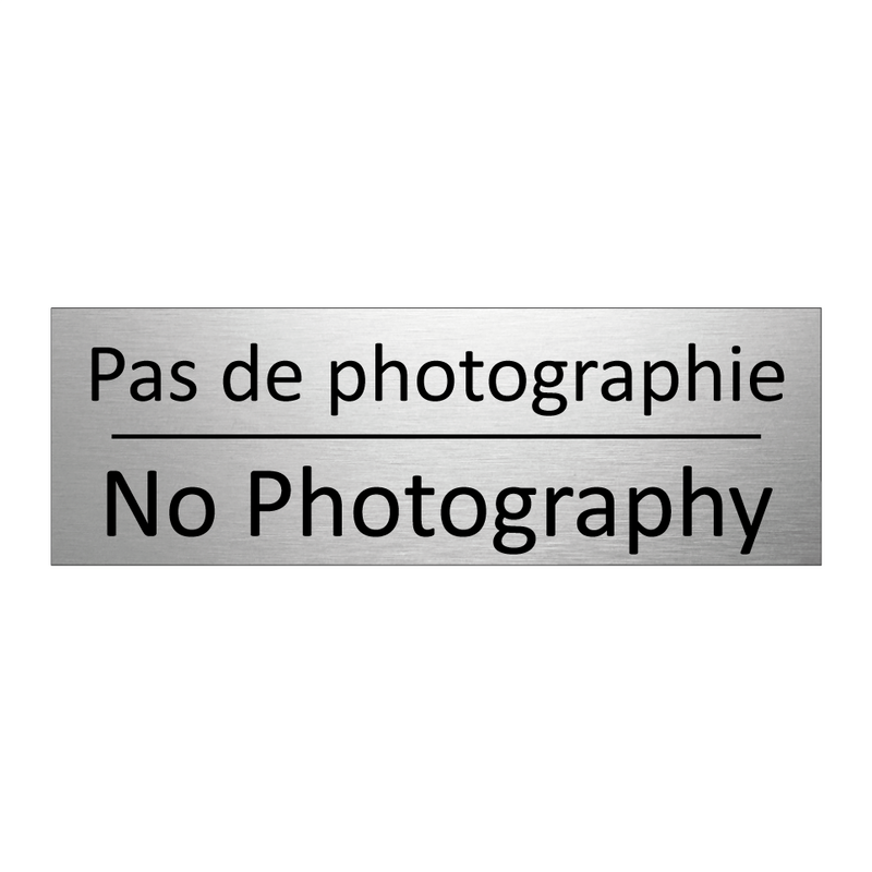 Pas de photographie - No Photography