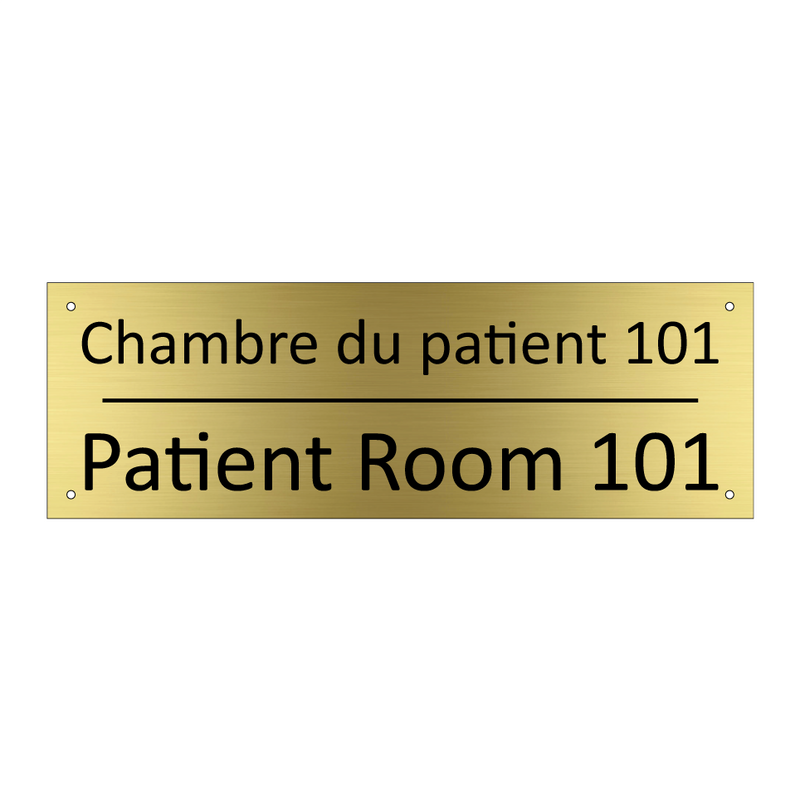 Chambre du patient 101 - Patient Room 101