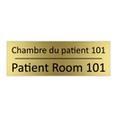 Chambre du patient 101 - Patient Room 101
