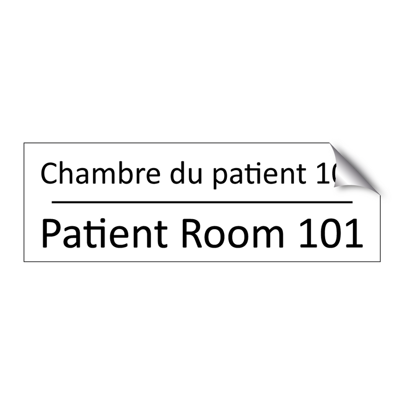 Chambre du patient 101 - Patient Room 101