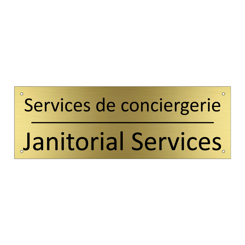 Services de conciergerie - Janitorial Services