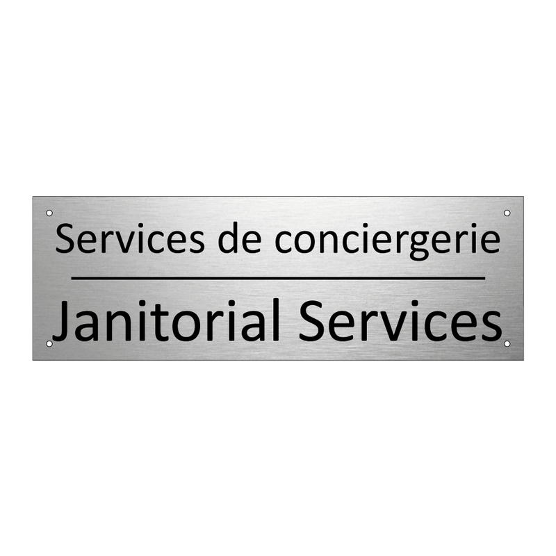 Services de conciergerie - Janitorial Services