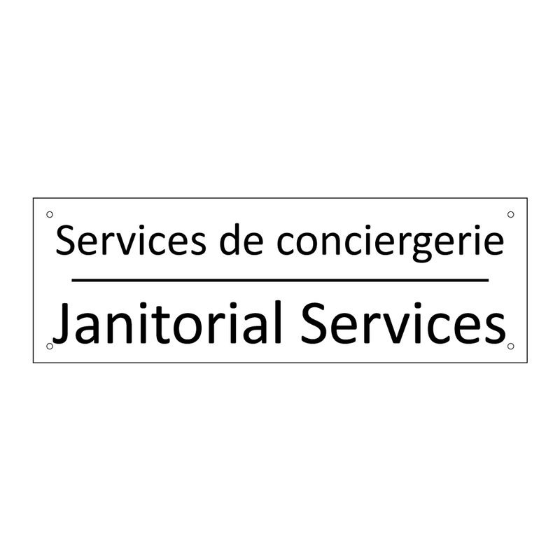 Services de conciergerie - Janitorial Services