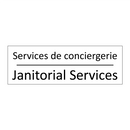 Services de conciergerie - Janitorial Services