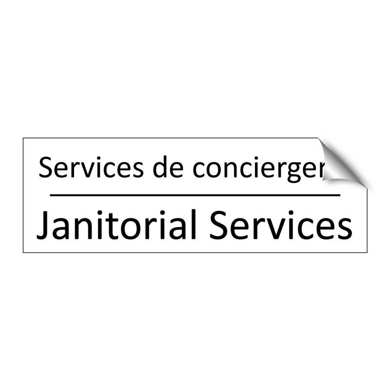 Services de conciergerie - Janitorial Services