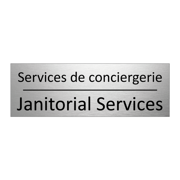 Services de conciergerie - Janitorial Services