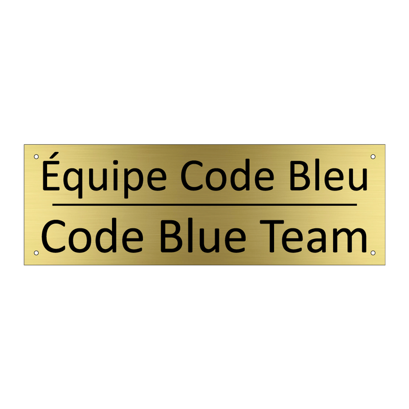Équipe Code Bleu - Code Blue Team