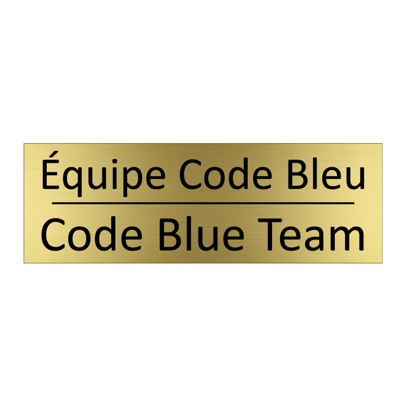 Équipe Code Bleu - Code Blue Team