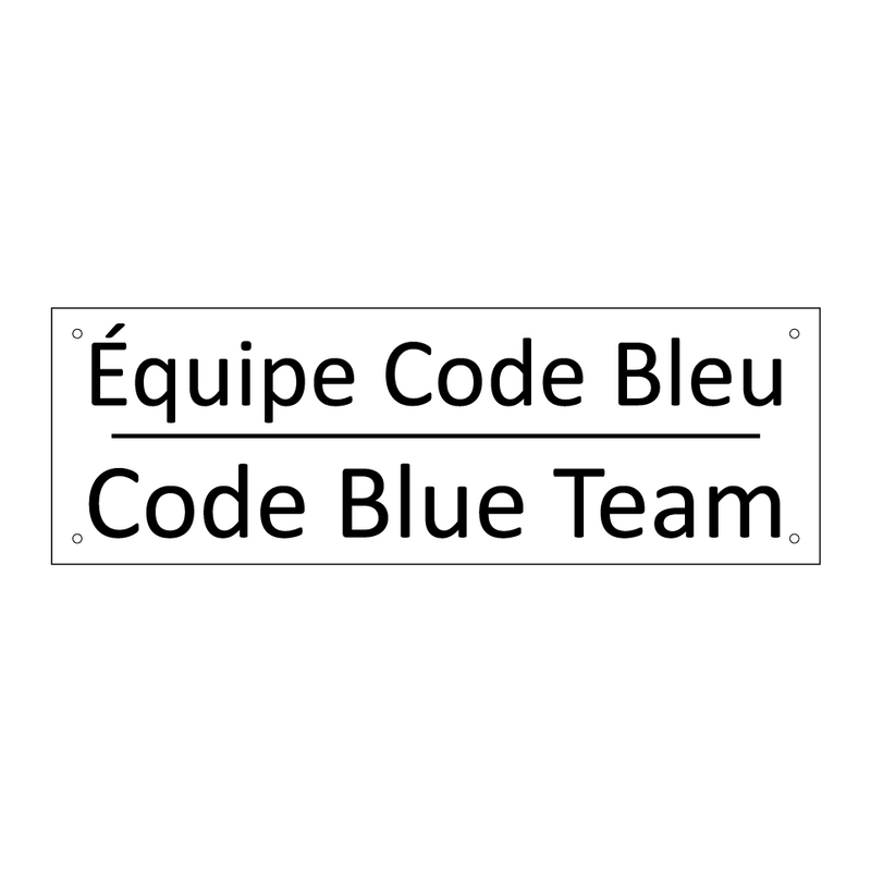 Équipe Code Bleu - Code Blue Team