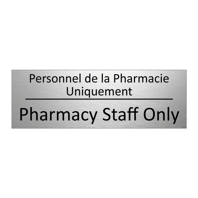 Personnel de la Pharmacie Uniquement /.../ - Pharmacy Staff Only