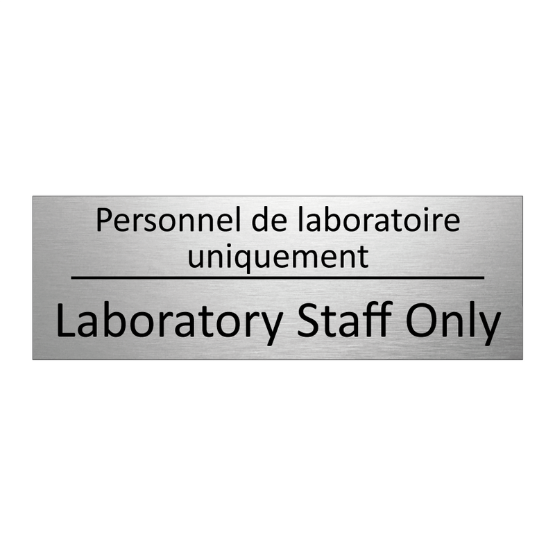 Personnel de laboratoire uniquement /.../ - Laboratory Staff Only