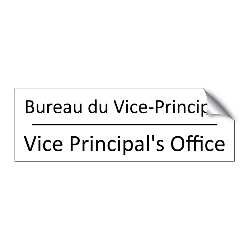 Bureau du Vice-Principal - Vice Principal's Office