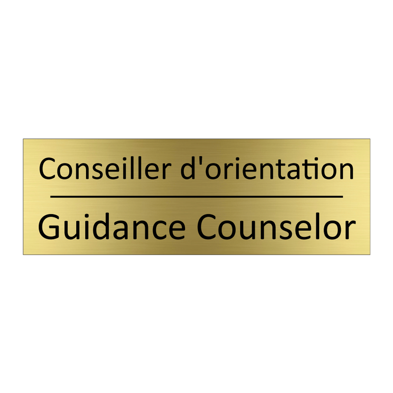 Conseiller d'orientation - Guidance Counselor