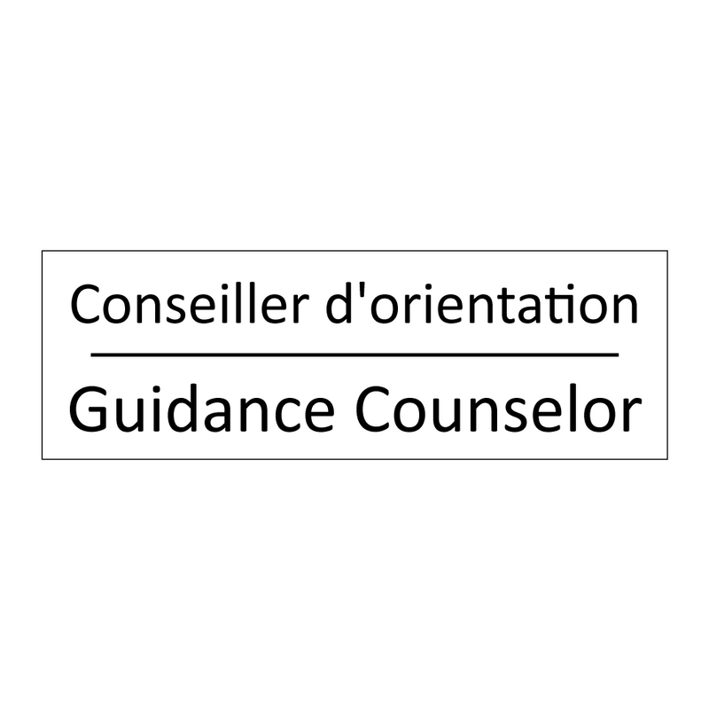 Conseiller d'orientation - Guidance Counselor
