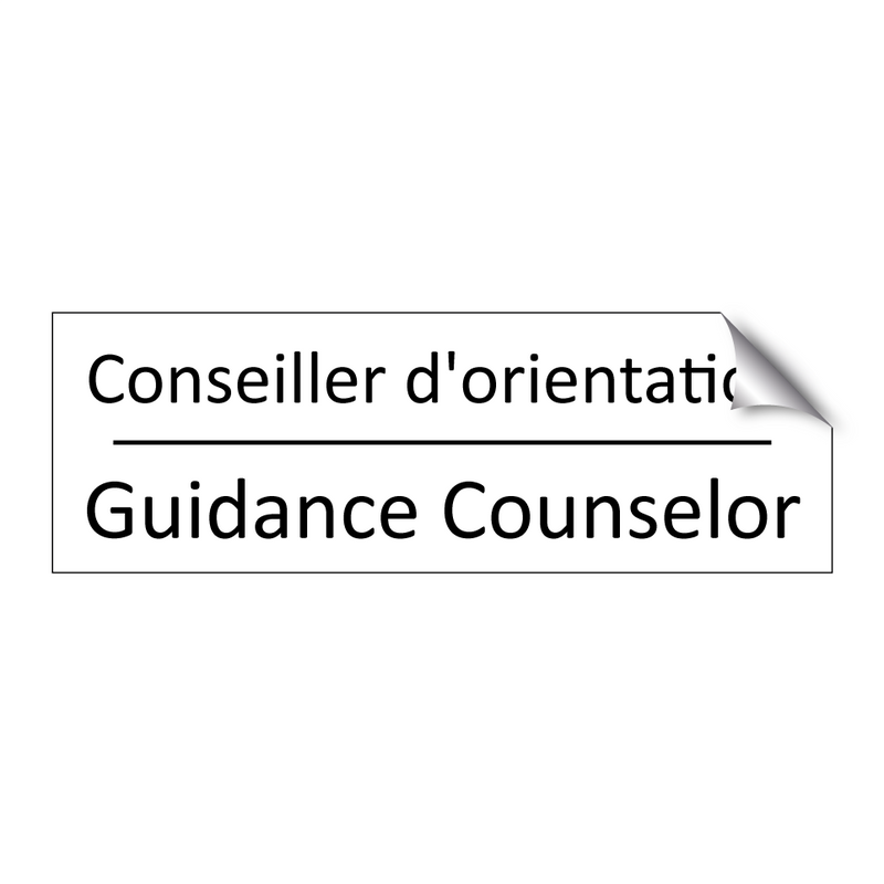 Conseiller d'orientation - Guidance Counselor
