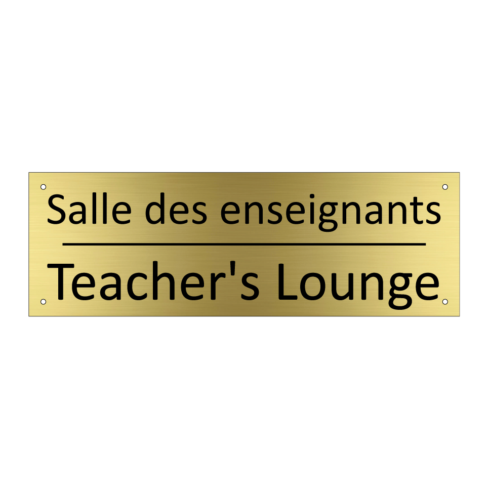 Salle des enseignants - Teacher's Lounge