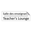 Salle des enseignants - Teacher's Lounge