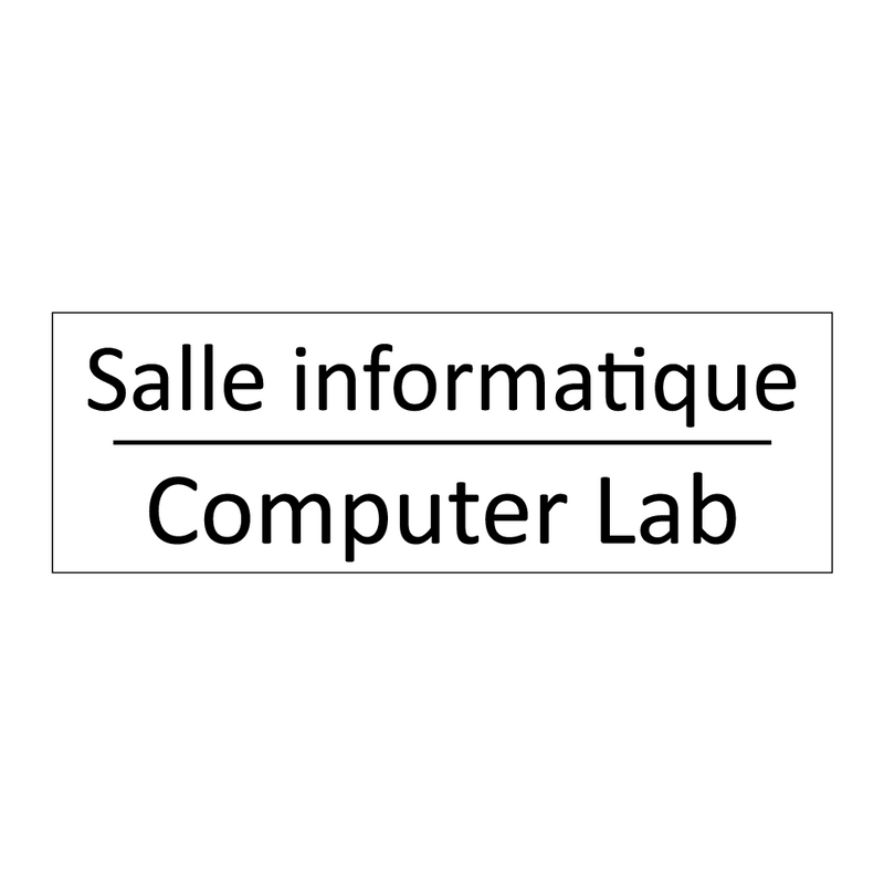 Salle informatique - Computer Lab