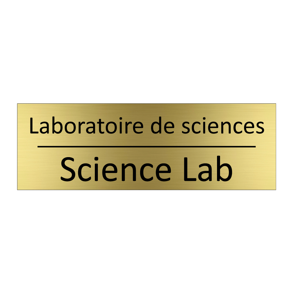 Laboratoire de sciences - Science Lab