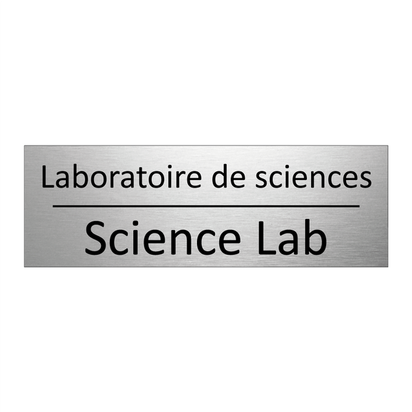 Laboratoire de sciences - Science Lab