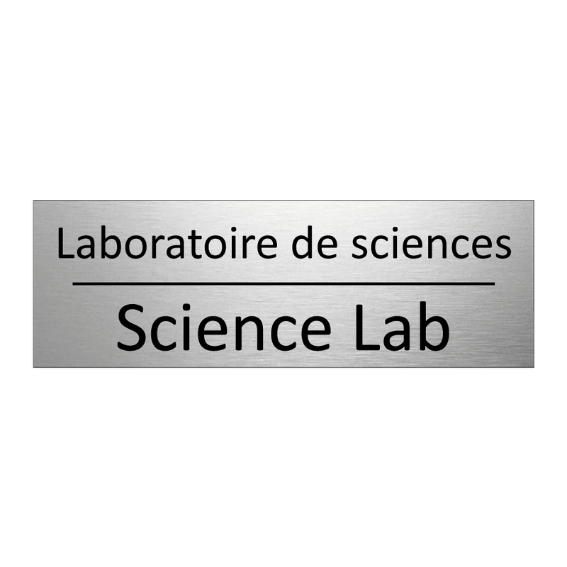 Laboratoire de sciences - Science Lab