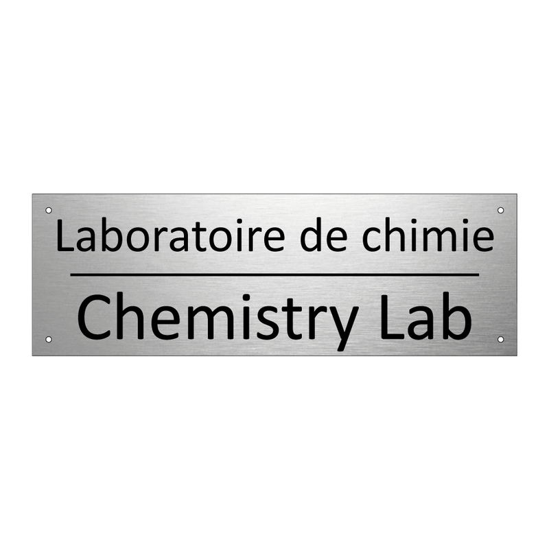 Laboratoire de chimie - Chemistry Lab