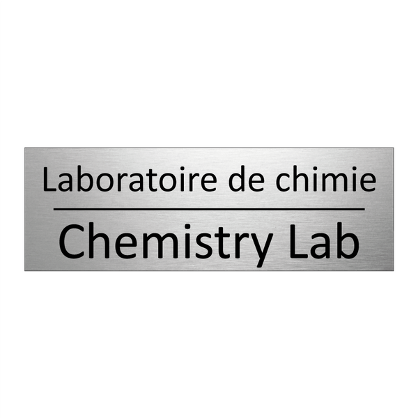 Laboratoire de chimie - Chemistry Lab