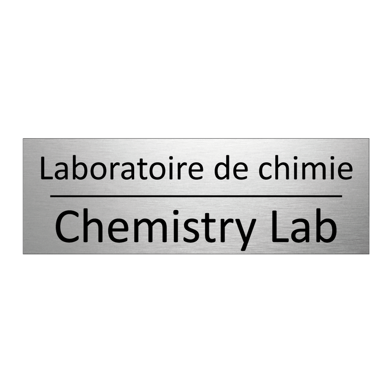 Laboratoire de chimie - Chemistry Lab