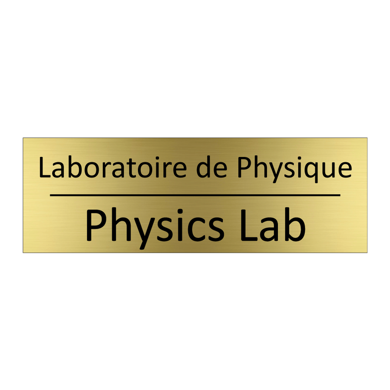 Laboratoire de Physique - Physics Lab