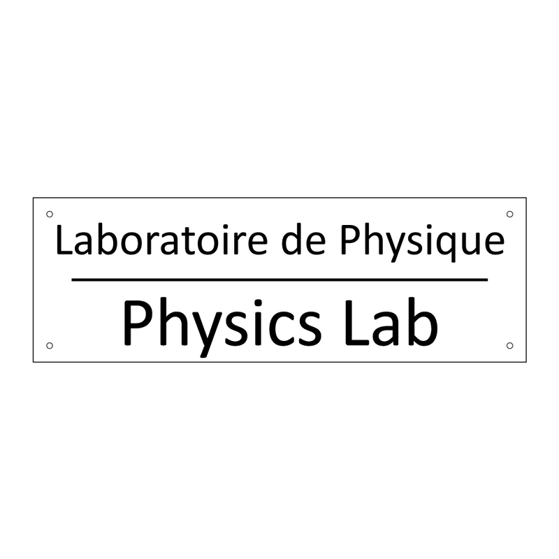 Laboratoire de Physique - Physics Lab